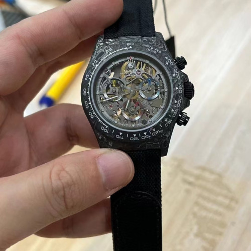 【6個款式，帶圖詢價】Diw厰勞力士，4130鏤空機芯，碳纖維迪通拿系列