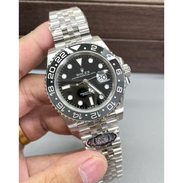 【2個款式，帶圖詢價】Clean廠勞力士，丹東3285機芯，黑灰皮蛋圈GMT系列