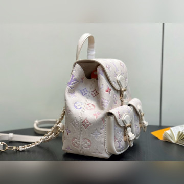 M15113米白漸變 全皮壓花雙肩包系列 BACKUP 雙肩包 M47072 