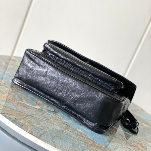NIKI油蠟黑皮黑扣22cm 28cm 型號498894.ZX