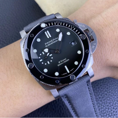 SBF廠沛納海PAM1288， 灰色拋光漸變錶盤，44mm亞洲手腕的黃金尺寸