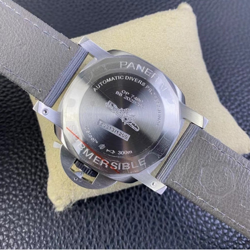 SBF廠沛納海PAM1288， 灰色拋光漸變錶盤，44mm亞洲手腕的黃金尺寸