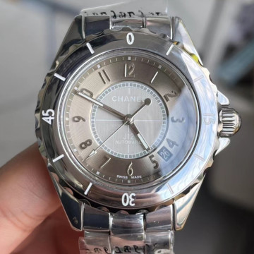 TW廠香奈兒， 38mm，鈦色陶瓷數字，機械款