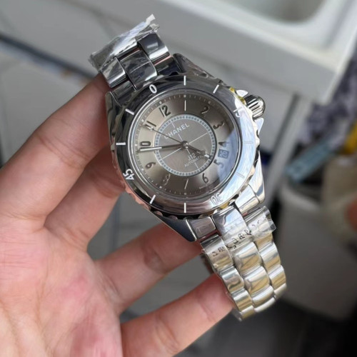 TW廠香奈兒， 38mm，鈦色陶瓷數字，機械款