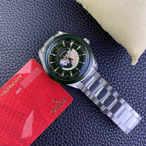 VS厰歐米茄，搭載8938機芯，陶瓷綠世界時