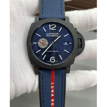 VS厰沛納海，PAM1529，44mm，碳纖維款，超強夜光，功能調時對版