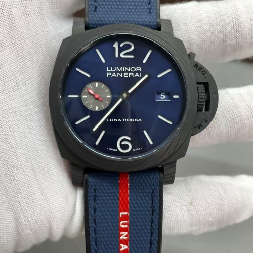 VS厰沛納海，PAM1529，44mm，碳纖維款，超強夜光，功能調時對版