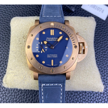 VS廠42mm青銅沛納海PAM1074，搭配一體P.900機械機芯