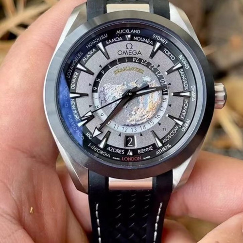 VS新品歐米茄海馬系列，43mm，鈦金屬版，新款永夜地球世界時