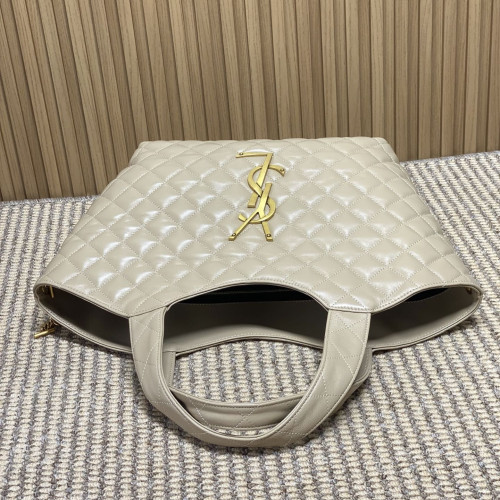 YSL ICARE tote 新款小号，型號858191奶茶色