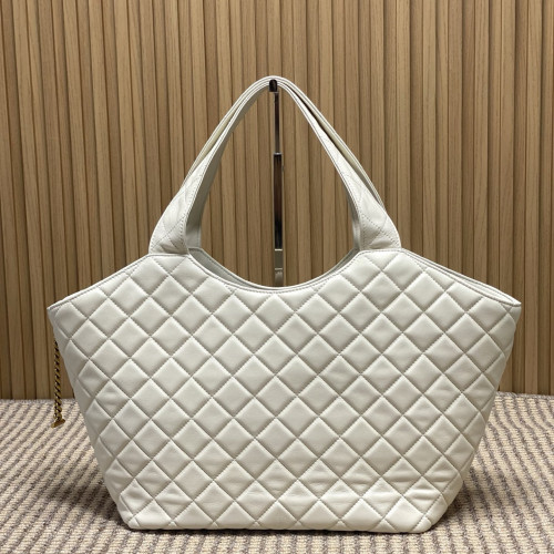 YSL ICARE tote 新款小号，型號858191白色