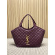 YSL ICARE tote 新款小号，型號858191豬肝紅色