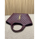 YSL ICARE tote 新款小号，型號858191豬肝紅色