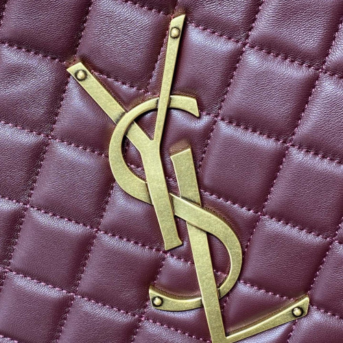 YSL ICARE tote 新款小号，型號858191豬肝紅色