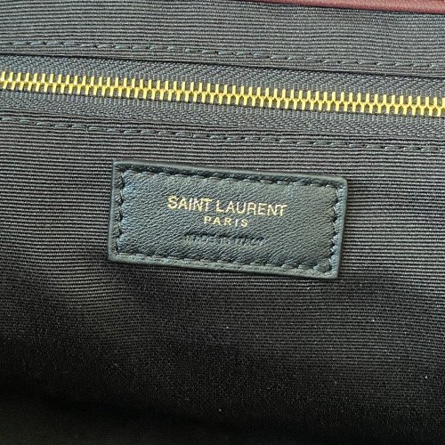 YSL ICARE tote 新款小号，型號858191豬肝紅色