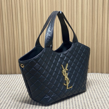 YSL ICARE tote 新款小号，型號858191黑色