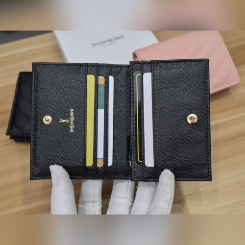 YSL6129新款魚子醬小錢包 尺寸：11.8x5.2CM