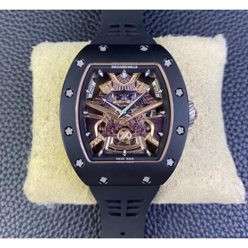 YS厰理查德米勒 RM47，陶瓷款黑武士，一體機芯，RM47真陀飛輪