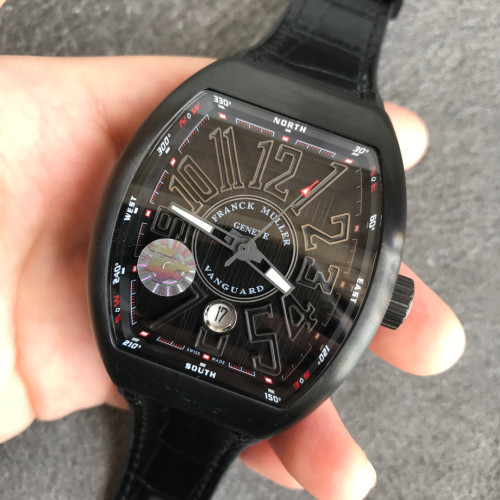 ZF廠出品法蘭克穆勒V45系列腕表震撼來襲 造型獨具匠心 創意前衛跳躍全黑