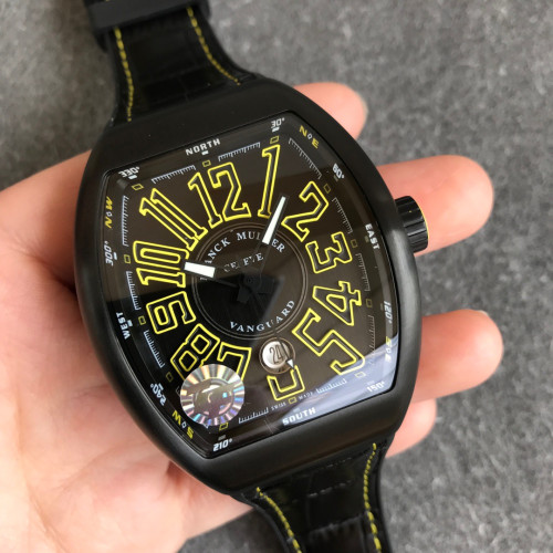 ZF廠出品法蘭克穆勒V45系列腕表震撼來襲 造型獨具匠心 創意前衛跳躍黑黃