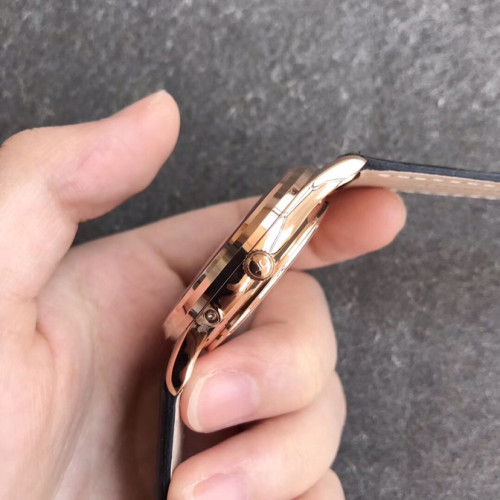 ZF廠積家MASTER CONTROL月相大師系列玫瑰金炭灰面盤