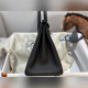  birkin25cm 原廠頂級小牛togo皮 黑色 銀扣 全手工