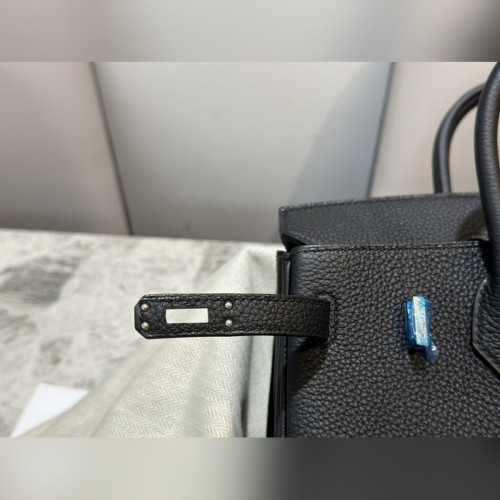  birkin25cm 原廠頂級小牛togo皮 黑色 銀扣 全手工