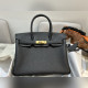 birkin30cm 原廠頂級小牛togo皮 黑色 金扣 全手工