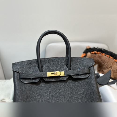 birkin30cm 原廠頂級小牛togo皮 黑色 金扣 全手工