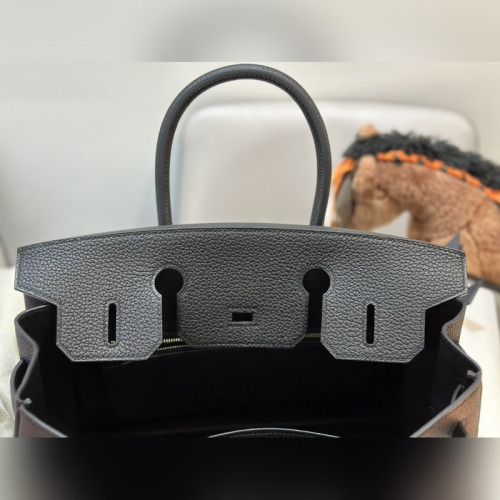 birkin30cm 原廠頂級小牛togo皮 黑色 金扣 全手工