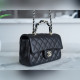 頂級進口原廠皮Chanel 23k 秋冬新款 雙C 手柄CF 黑色
