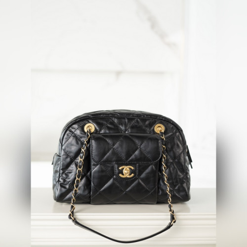 頂級進口原廠皮CHANEL 24A 保齡球 大號