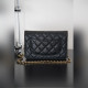 頂級進口原廠皮Chanel 24k woc發财包(紐扣版)黑牛金