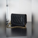 頂級進口原廠皮Chanel 24k woc發财包(紐扣版)黑牛金