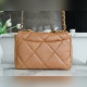 頂級進口原廠皮CHANEL BAG 中號 焦糖色