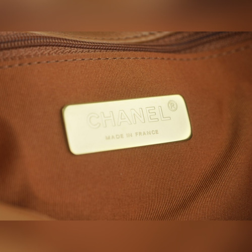 頂級進口原廠皮CHANEL BAG 中號 焦糖色