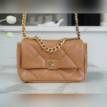 頂級進口原廠皮CHANEL BAG 正品皮 小號 焦糖色