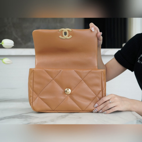 頂級進口原廠皮CHANEL BAG 正品皮 小號 焦糖色