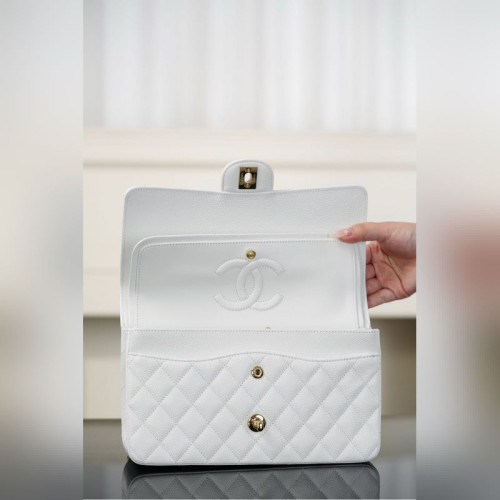 頂級進口原廠皮Classic Flap 經典口蓋包 正品皮 大球紋 白金中號