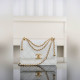 頂級進口原廠皮 CHANEL 25s 原廠小牛皮 雙金球22cm 白色