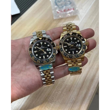 Clean廠40mm，丹東3285一體機芯，全金，半金水鬼，皮蛋圈格林尼治ll系列