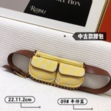 新品Celine vintage 中古款 腰包 新色牛仔灰色 滿滿的高級