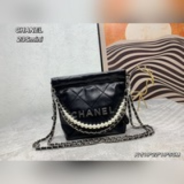迷你號 不要錯過出貨火遍全球迷你垃圾袋白古銀金屬chanel 迷你mini垃