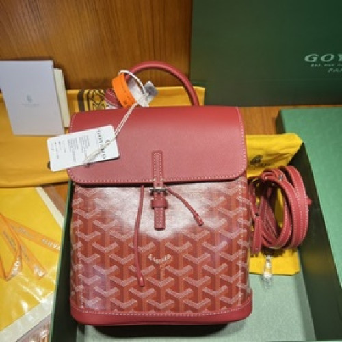 頂級原廠皮版本Goyard新款Alpin迷你雙肩包上市Goyard工坊秉承傳統工