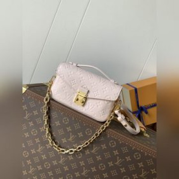 女款_變碼芯片，定制頭層牛皮M46595黑色 M22942米白 M23081杏色