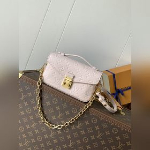 女款_變碼芯片，定制頭層牛皮M46595黑色 M22942米白 M23081杏色