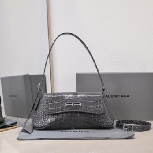 鳄魚紋深灰 小號27*13*4.5Cm Balenciaga 巴黎世家 XX系列