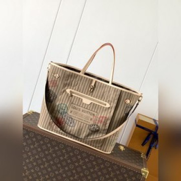 頂級原單，變碼芯片M11948大號印花Neverfull Bandouliè