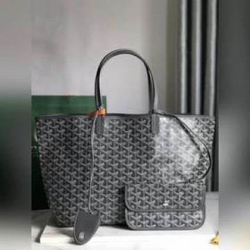 頂級進口原廠皮免稅版本小號 托特子母購物袋tote灰色Goyard（戈雅）經多