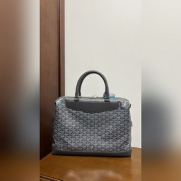 頂級進口原廠皮免稅版本新款Goyard Cisalpin公文包  雙拉鍊開合帆布